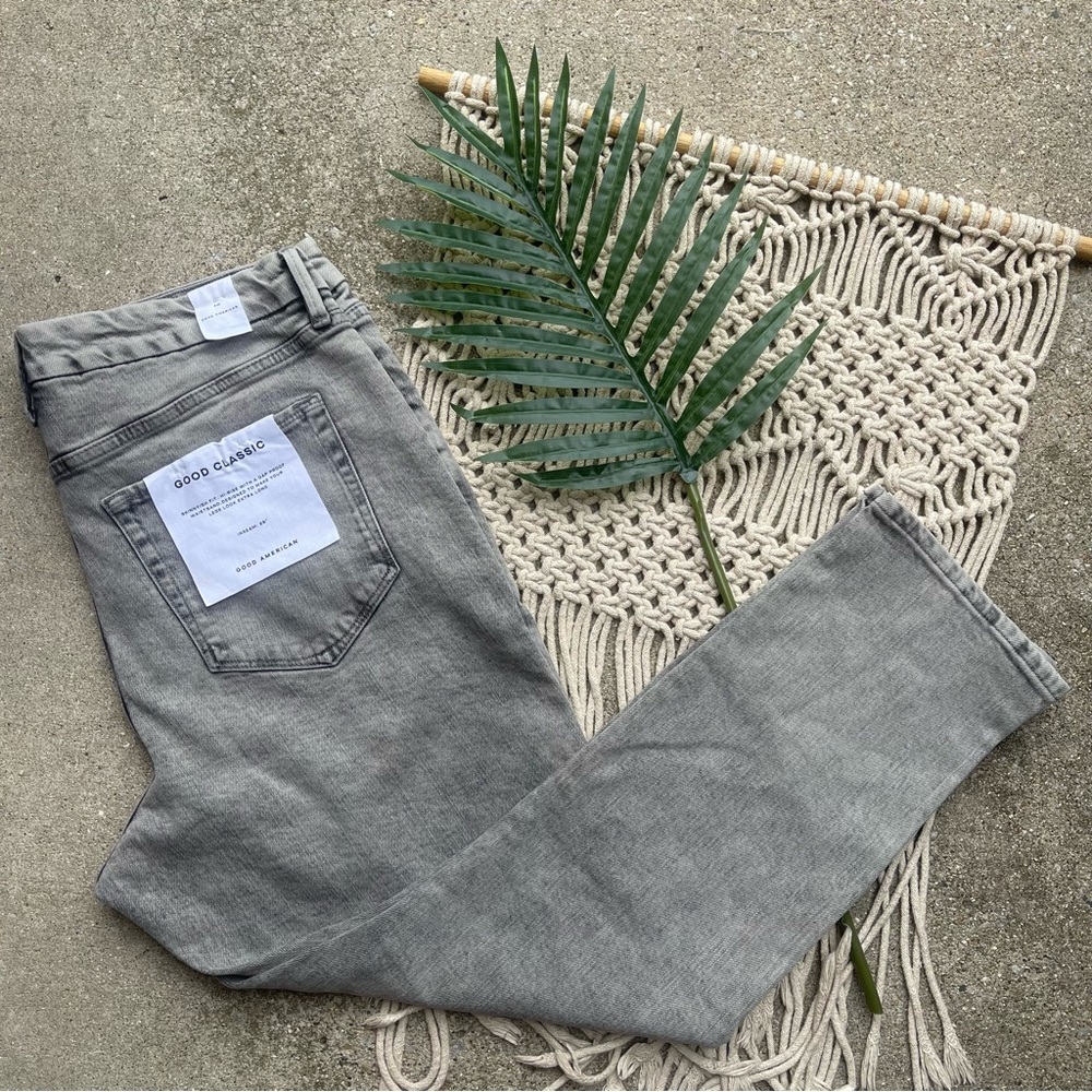 NWT Plus Size Good American High Rise Grey Jeans Size 16 - Good Classic